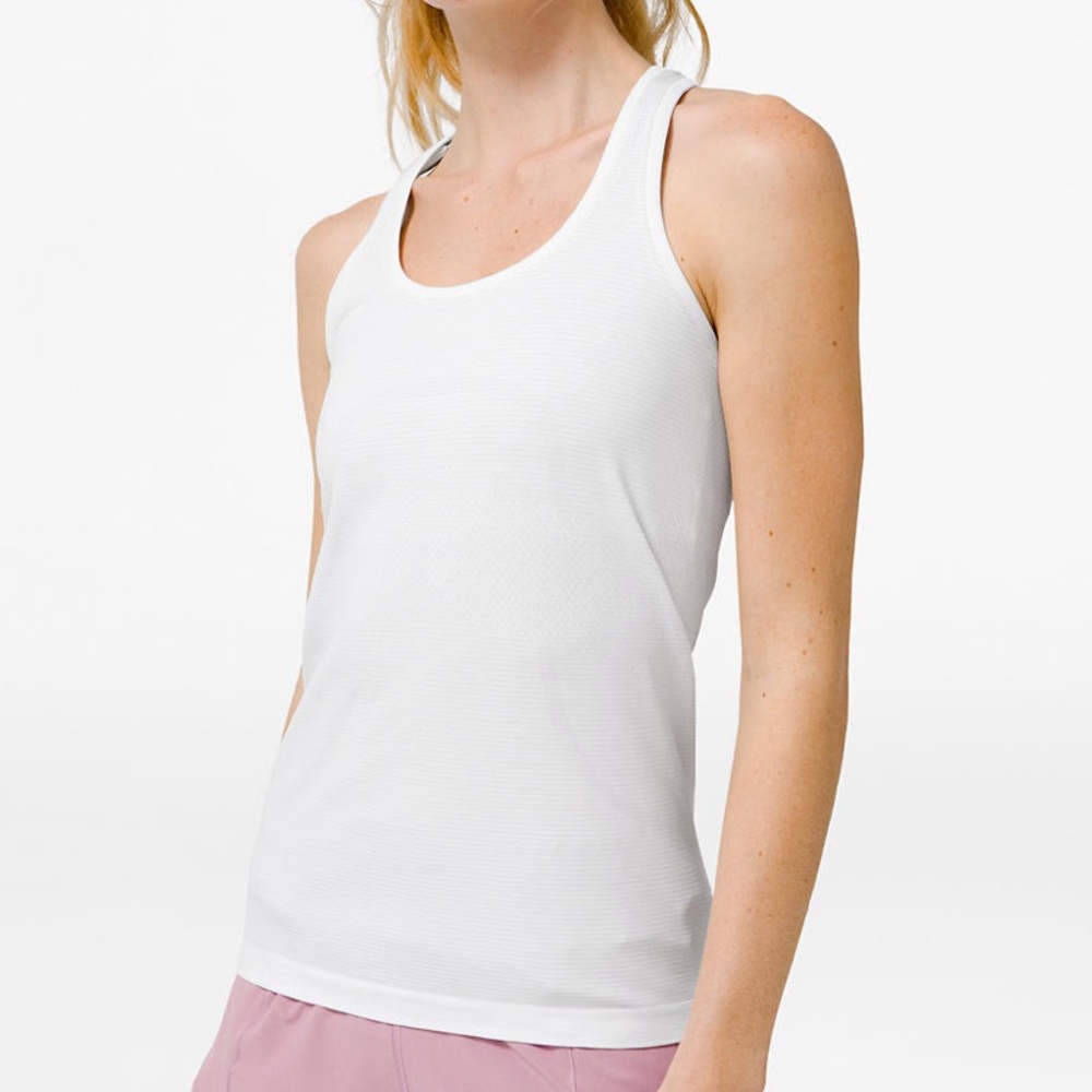 Lululemon swiftly tech racerback tank white size 8